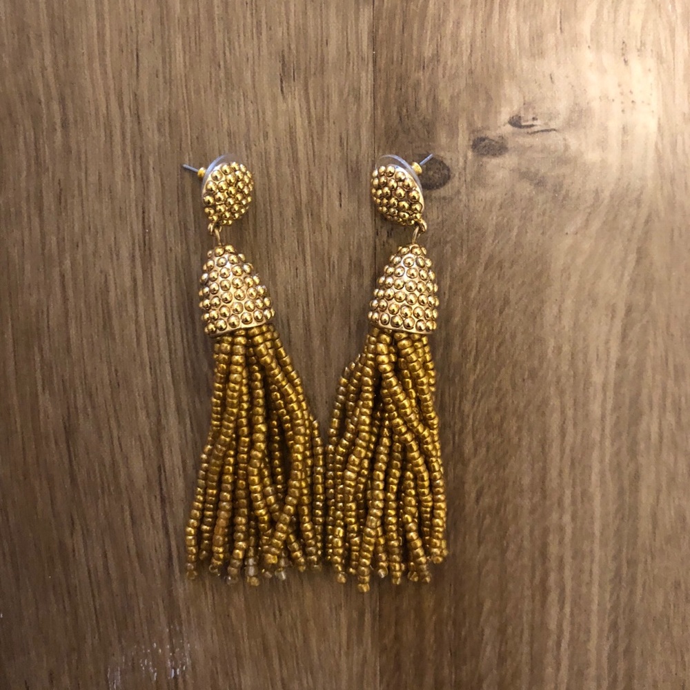 BaubleBar Piñata Tassel Drops in gold